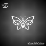 Butterfly Sticker - Stylized